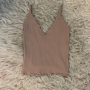 Intimately by Free People Women's Seamless Stretch Ribbed Tank Pink Cream